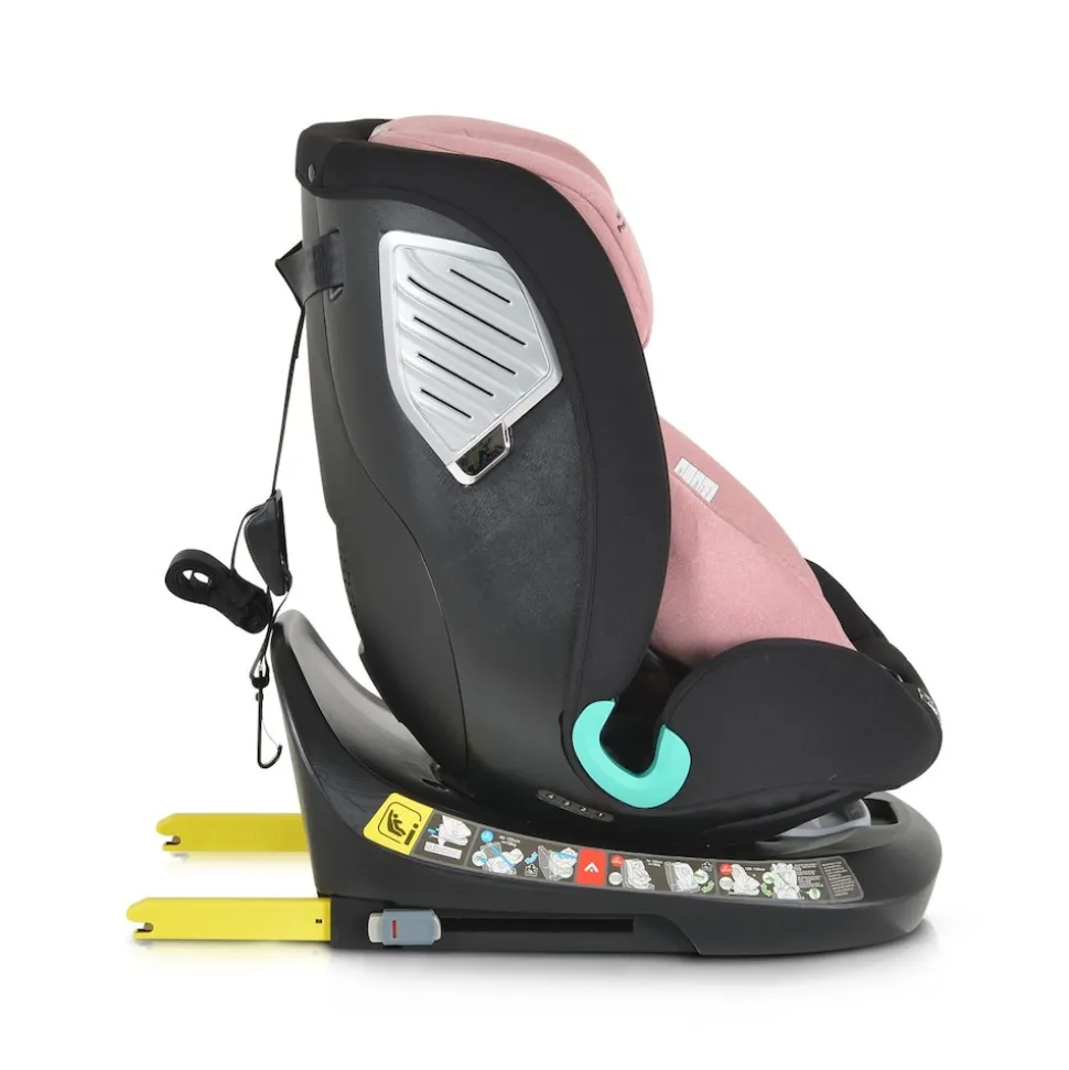 Cangaroo i-Size Kindersitz Quill (40-150cm) Gruppe 0/1/2/3, Isofix, 360° drehbar rosa