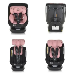 Cangaroo i-Size Kindersitz Quill (40-150cm) Gruppe 0/1/2/3, Isofix, 360° drehbar rosa