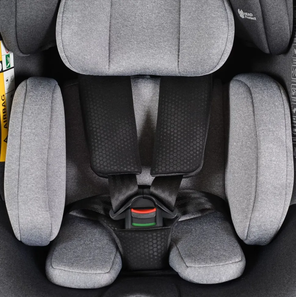 Cangaroo Kindersitz Hoku i-Size (40-150cm) Gruppe 0+/1/2/3, Isofix, Stützfuß grau