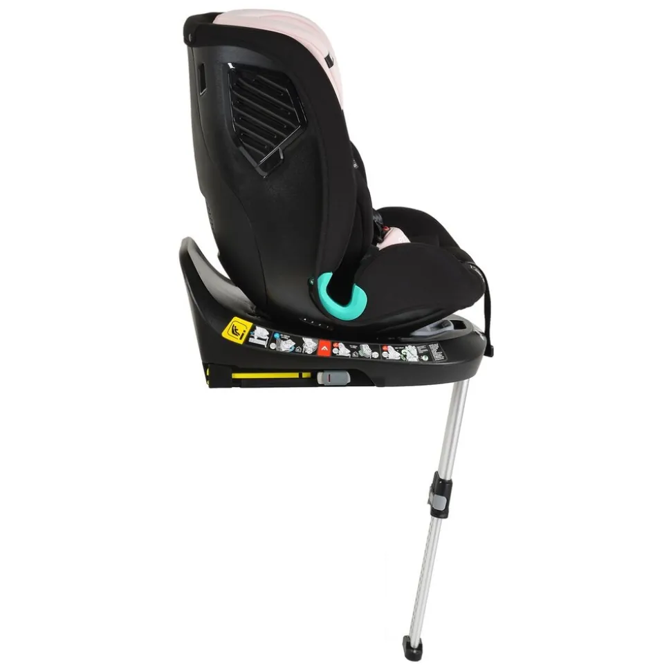 Cangaroo Kindersitz i-Protect i-Size (40-150cm) Gruppe 0+/1/2/3 Stützfuß Isofix rosa