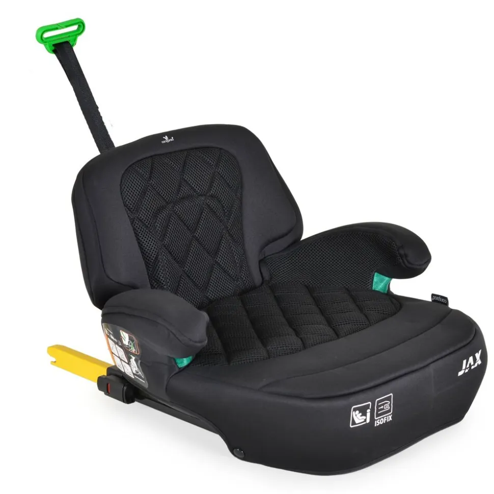 Cangaroo Kindersitz Sitzerhöhung Jax i-Size 125-150cm Gruppe 3 Isofix Top Tether schwarz
