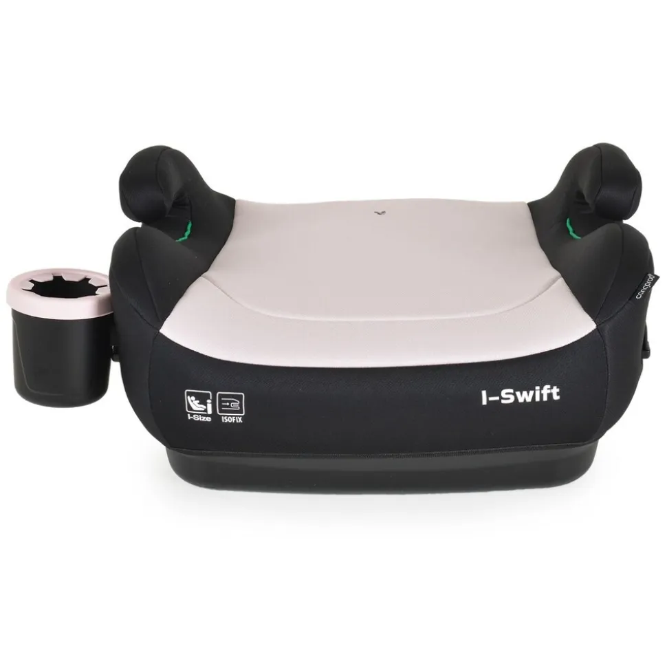 Cangaroo Kindersitz, Sitzerhöhung i-Swift, Isofix (125-150cm) Getränkehalter rosa