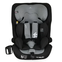 Cangaroo Kindersitz Trip i-Size (76-150cm) Isofix verstellbare Kopfstütze Gurt grau