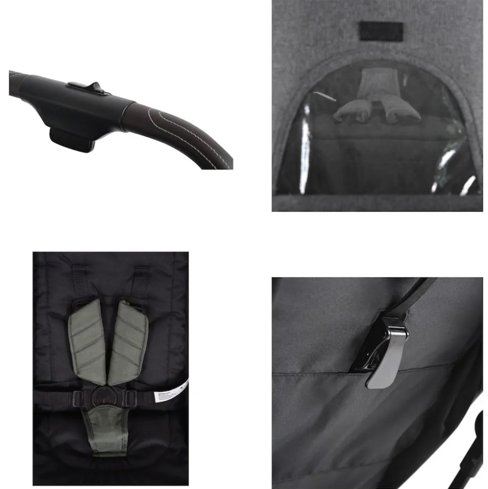 Cangaroo Kinderwagen Buggy easy Fold Alu Sonnendach verstellbar, faltbar, Korb grün