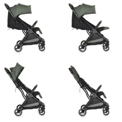 Cangaroo Kinderwagen Buggy easy Fold Alu Sonnendach verstellbar, faltbar, Korb grün