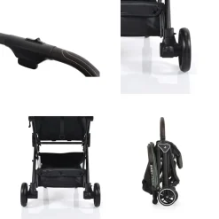 Cangaroo Kinderwagen Buggy easy Fold Alu Sonnendach verstellbar, faltbar, Korb grün