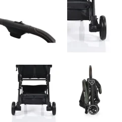 Cangaroo Kinderwagen Buggy easy Fold Alu Sonnendach verstellbar, faltbar, Korb grün