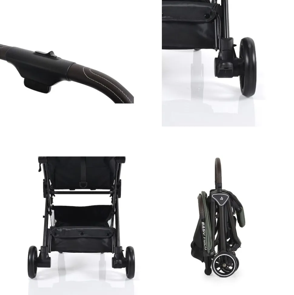 Cangaroo Kinderwagen Buggy easy Fold Alu Sonnendach verstellbar, faltbar, Korb grün