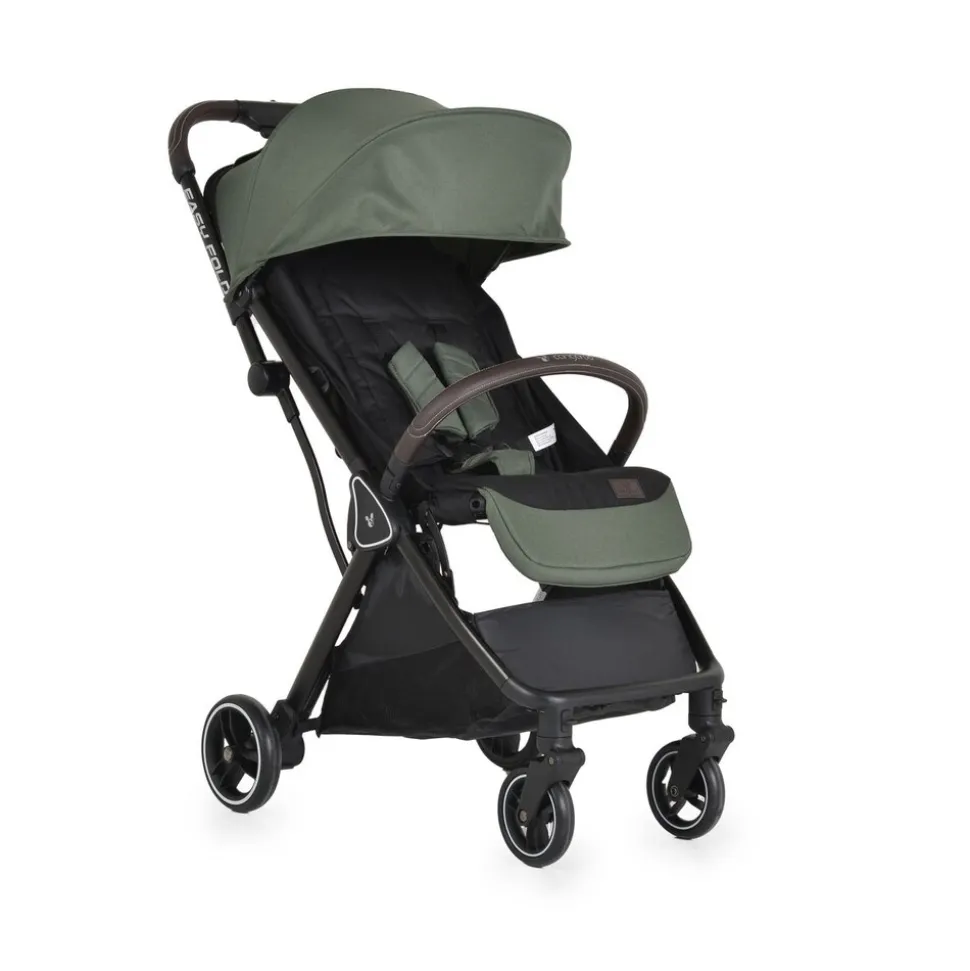 Cangaroo Kinderwagen Buggy easy Fold Alu Sonnendach verstellbar, faltbar, Korb grün