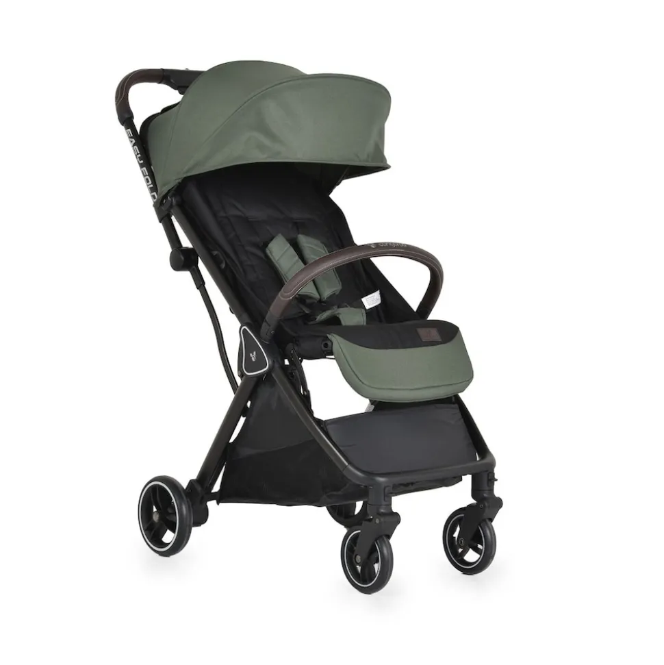 Cangaroo Kinderwagen Buggy easy Fold Alu Sonnendach verstellbar, faltbar, Korb grün