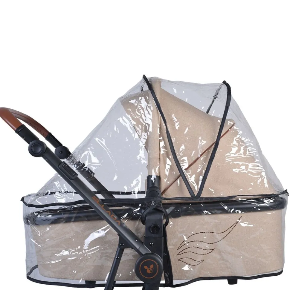 Cangaroo Kinderwagen Regenschutz universal, für die Babywanne, gute Belüftung transparent