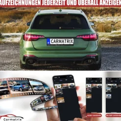 CARMATRIX Auto WLAN Rückfahrkamera KI Personenerkennung mit APP