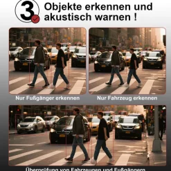 CARMATRIX Auto WLAN Rückfahrkamera KI Personenerkennung mit APP