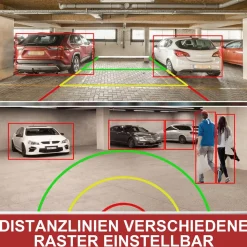 CARMATRIX Auto WLAN Rückfahrkamera KI Personenerkennung mit APP