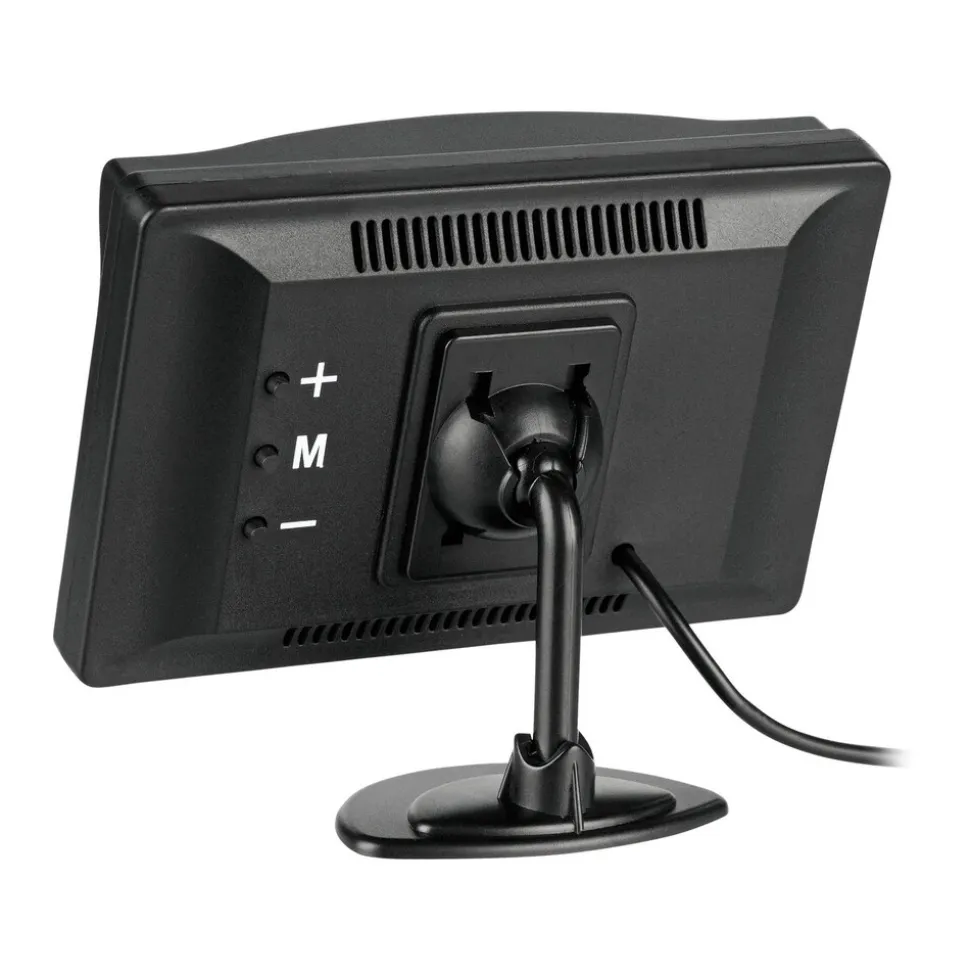 CARMATRIX Digitales HD Funk Rückfahrsystem 5" Monitor Nummernschild 170° Distanzlinien