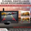 CARMATRIX Solar Funk Rückfahrkamera im Kennzeichen mit Monitor Rückfahrsystem Auto