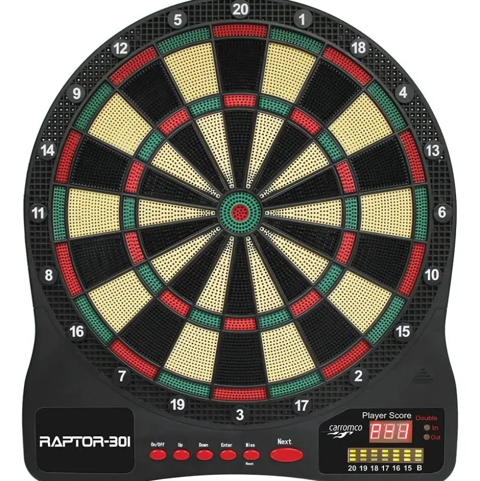 CARROMCO Elektronik Dartboard Raptor-301, 4-Loch Abstand