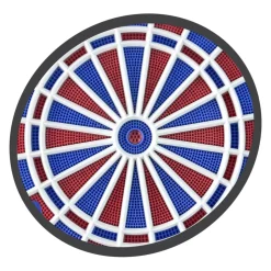 CARROMCO ELEKTRONIK DARTBOARD STRIKER-401, MIT ADAPTER, 2-LOCH ABSTAND