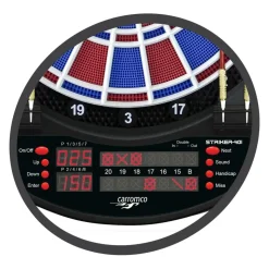 CARROMCO ELEKTRONIK DARTBOARD STRIKER-401, MIT ADAPTER, 2-LOCH ABSTAND