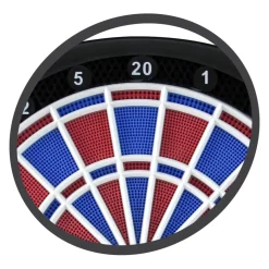 CARROMCO ELEKTRONIK DARTBOARD STRIKER-401, MIT ADAPTER, 2-LOCH ABSTAND