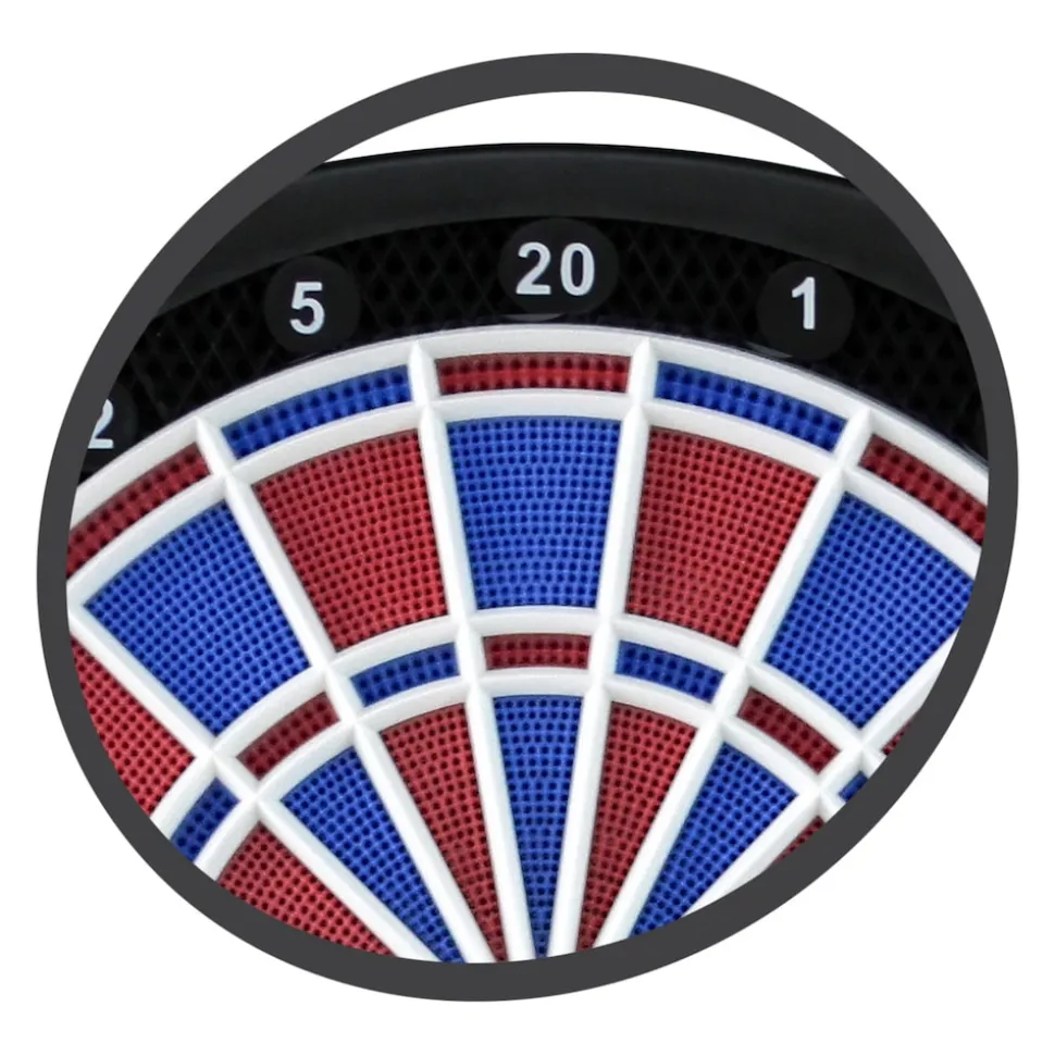 CARROMCO ELEKTRONIK DARTBOARD STRIKER-401, MIT ADAPTER, 2-LOCH ABSTAND