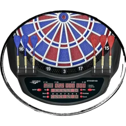 CARROMCO ELEKTRONIK DARTBOARD STRIKER-601, MIT ADAPTER, 2-LOCH ABSTAND