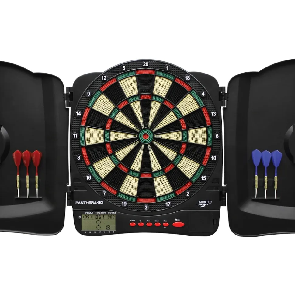 Carromco ELEKTRONIK DART KABINETT PANTHERA-301, 4-LOCH ABSTAND
