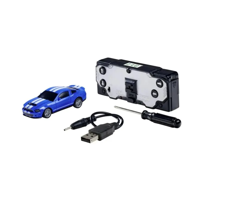 Carson 1:60 Nano Racer Ford Mustang Shelby GT500 blau