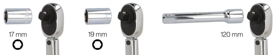 Cartrend Drehmomentschlüssel 40-210 Nm mit Zubehör