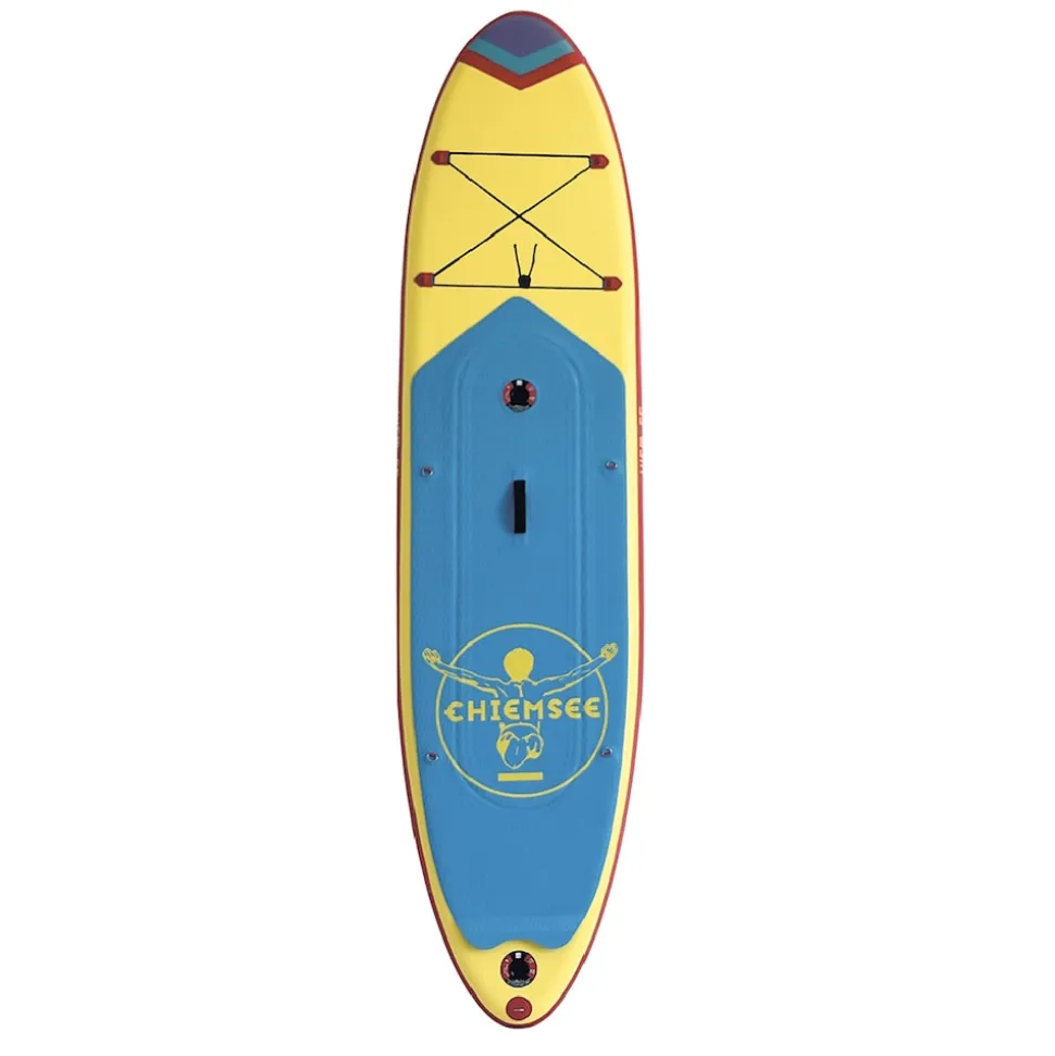 Chiemsee - SUP-Set inkl. Board, Paddel, Pumpe, Leash & Rucksack (gelb/blau) Stand-Up Paddle