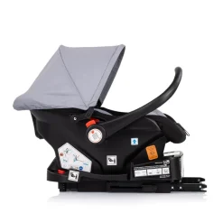 Chipolino Babyschale Amore i-Size Gruppe 0+ (0 - 13 kg) Kissen Griff verstellbar hellgrau