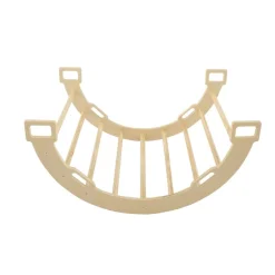Chipolino Holz-Kletterbogen 4 in 1 Wippe, Spieltunnel, Kletterleiter, Ruhezone braun