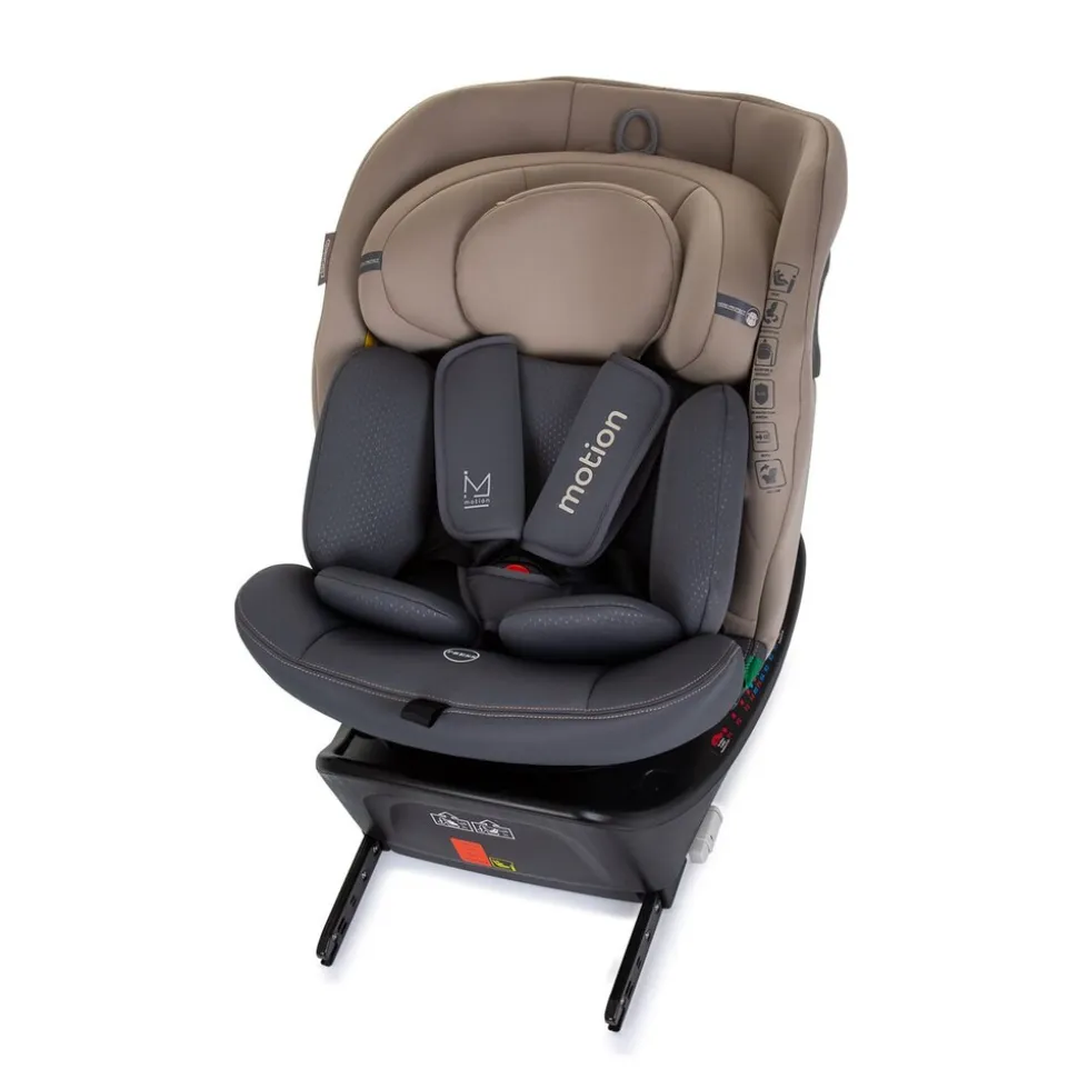 Chipolino i-Size Kindersitz Motion (40 - 150 cm) Isofix 360° drehbar verstellbar beige
