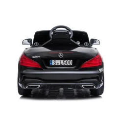 Chipolino Kinder Elektroauto Polizei Mercedes SL500 LED Bluetooth Fernbedienung schwarz