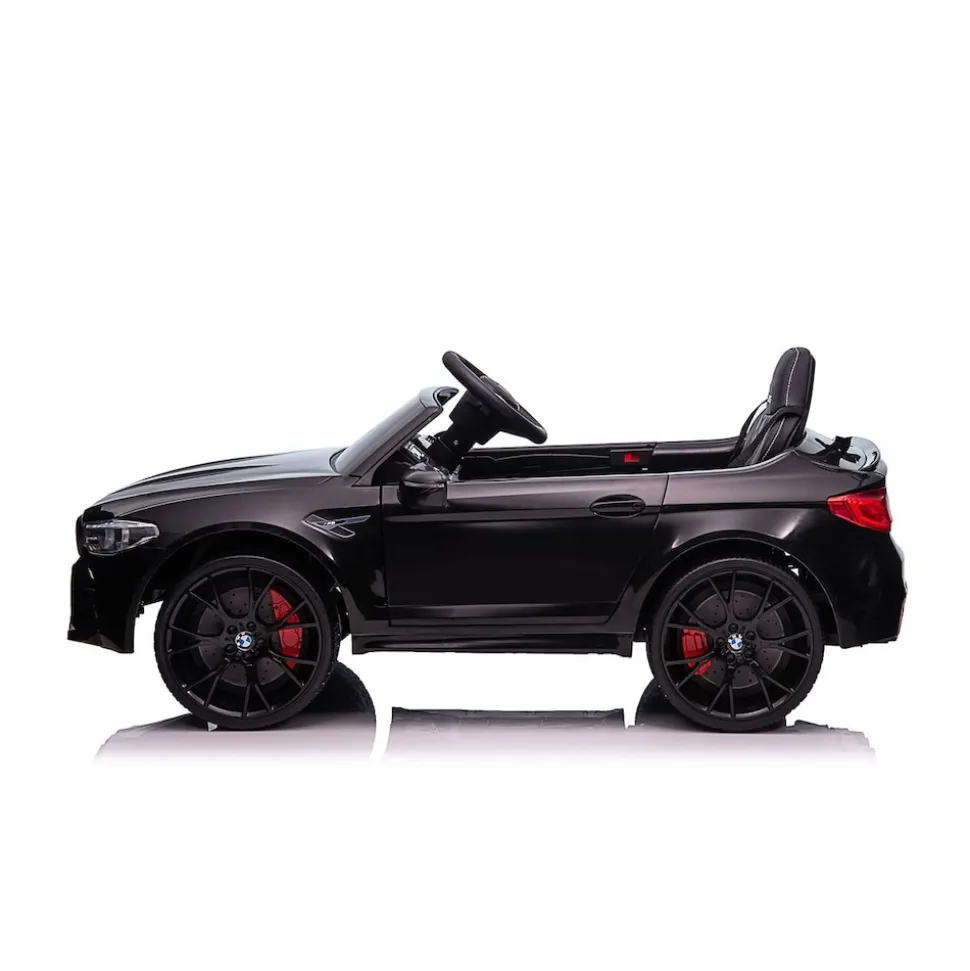 Chipolino Kinder Elektroauto BMW M5 Fernbedienung Musik Eva-Räder Bluetooth schwarz