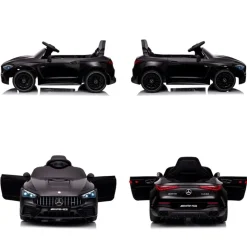 Chipolino Kinder Elektroauto Mercedes AMG CLE 53 Fernbedienung Stoßdämpfer LED schwarz