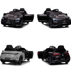 Chipolino Kinder Elektroauto Mercedes AMG CLE 53 Fernbedienung Stoßdämpfer LED schwarz