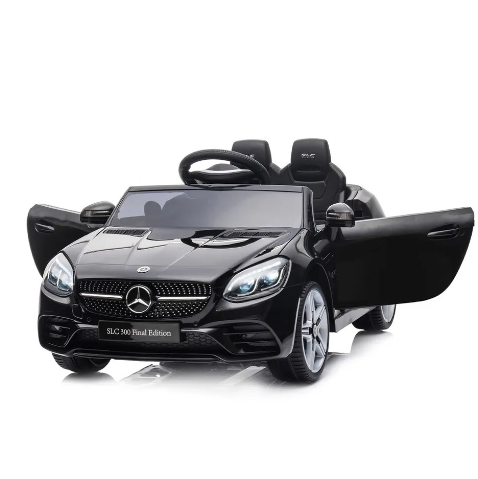Chipolino Kinder Elektroauto Mercedes Benz SLC300 Fernbedienung MP3 Bluetooth schwarz