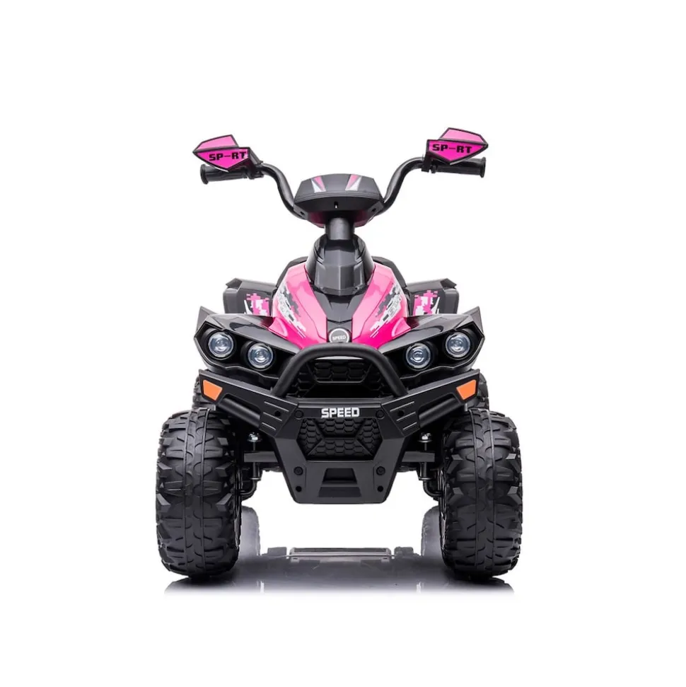 Chipolino Kinder Elektroquad ATV Speed Licht Musik 2 Motoren Fußpedal bis 35 kg rosa