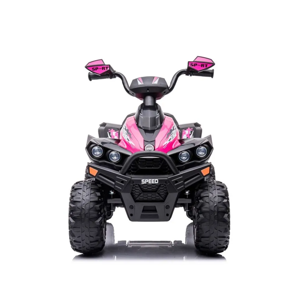 Chipolino Kinder Elektroquad ATV Speed Licht Musik 2 Motoren Fußpedal bis 35 kg rosa