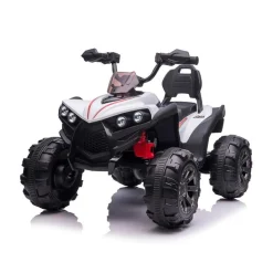 Chipolino Kinder Elektroquad ATV FX Sport, MP3-Anschluss, 2 Motoren, Lichter weiß