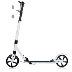 Chipolino Kinderroller Rider PU-Räder klappbar Stoßdämpfer höhenverstellbar weiß