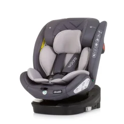 Chipolino Kindersitz Volare i-Size (40-150cm) Isofix, drehbar, SPS, Top Tether grau