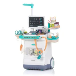 Chipolino Kinderspielzeug-Set Arzt 26-teilig Geräusche, Licht, Arztutensilien weiß