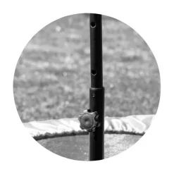 Chipolino Kindertrampolin Fit 94cm Fitness-Trampolin Haltestange wetterbeständig schwarz