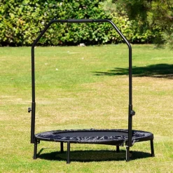 Chipolino Kindertrampolin Fit 94cm Fitness-Trampolin Haltestange wetterbeständig schwarz