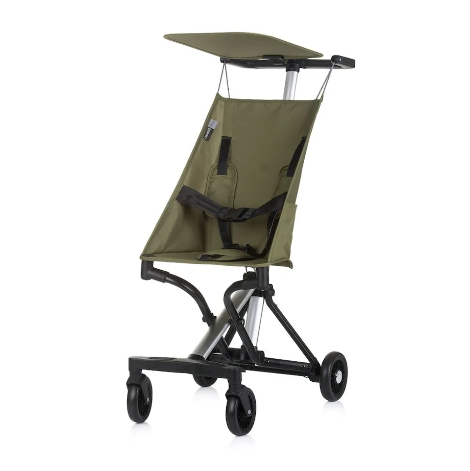 Chipolino Kinderwagen, Buggy Unique Aluminiumrahmen faltbar 3-Punkt-Gurt Tasche grün