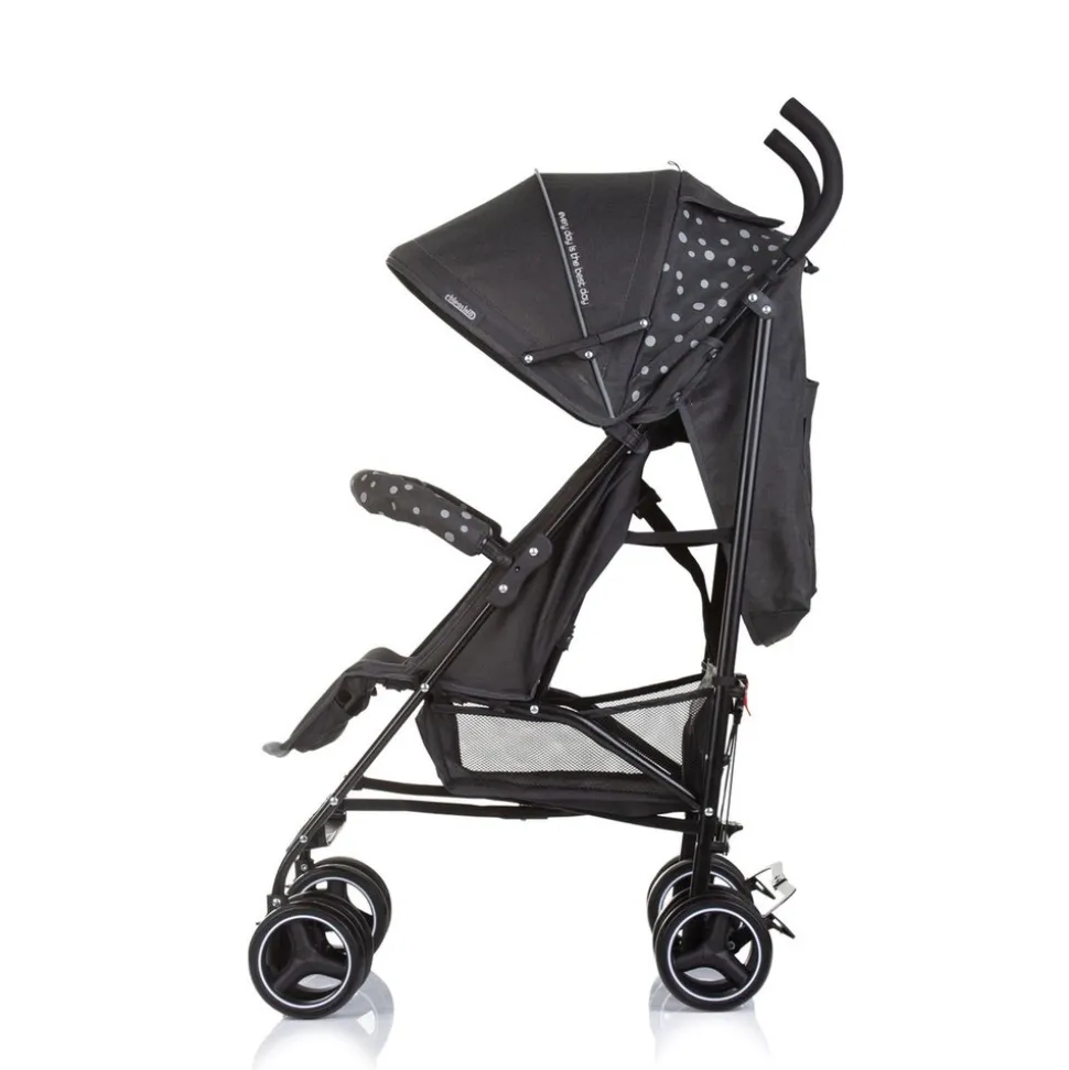 Chipolino Kinderwagen Milano Buggy bis 22 kg, Rückenlehne verstellbar, faltbar schwarz