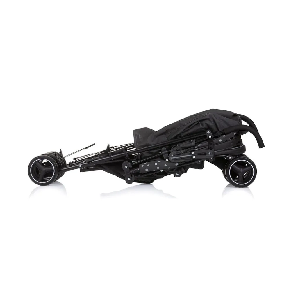 Chipolino Kinderwagen Milano Buggy bis 22 kg, Rückenlehne verstellbar, faltbar schwarz