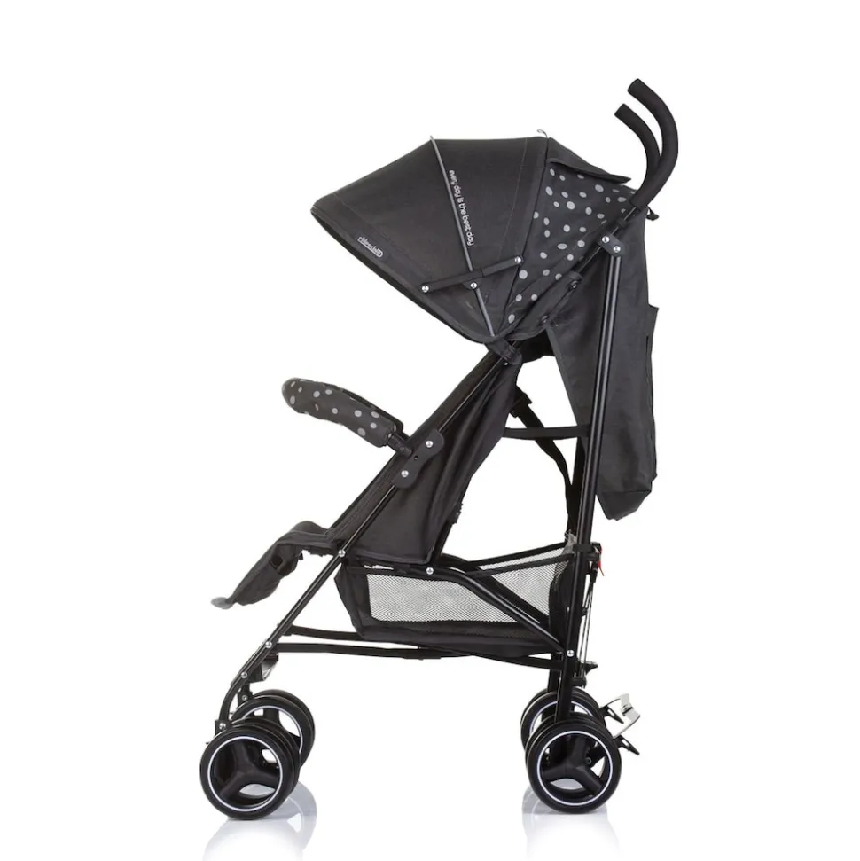 Chipolino Kinderwagen Milano Buggy bis 22 kg, Rückenlehne verstellbar, faltbar schwarz